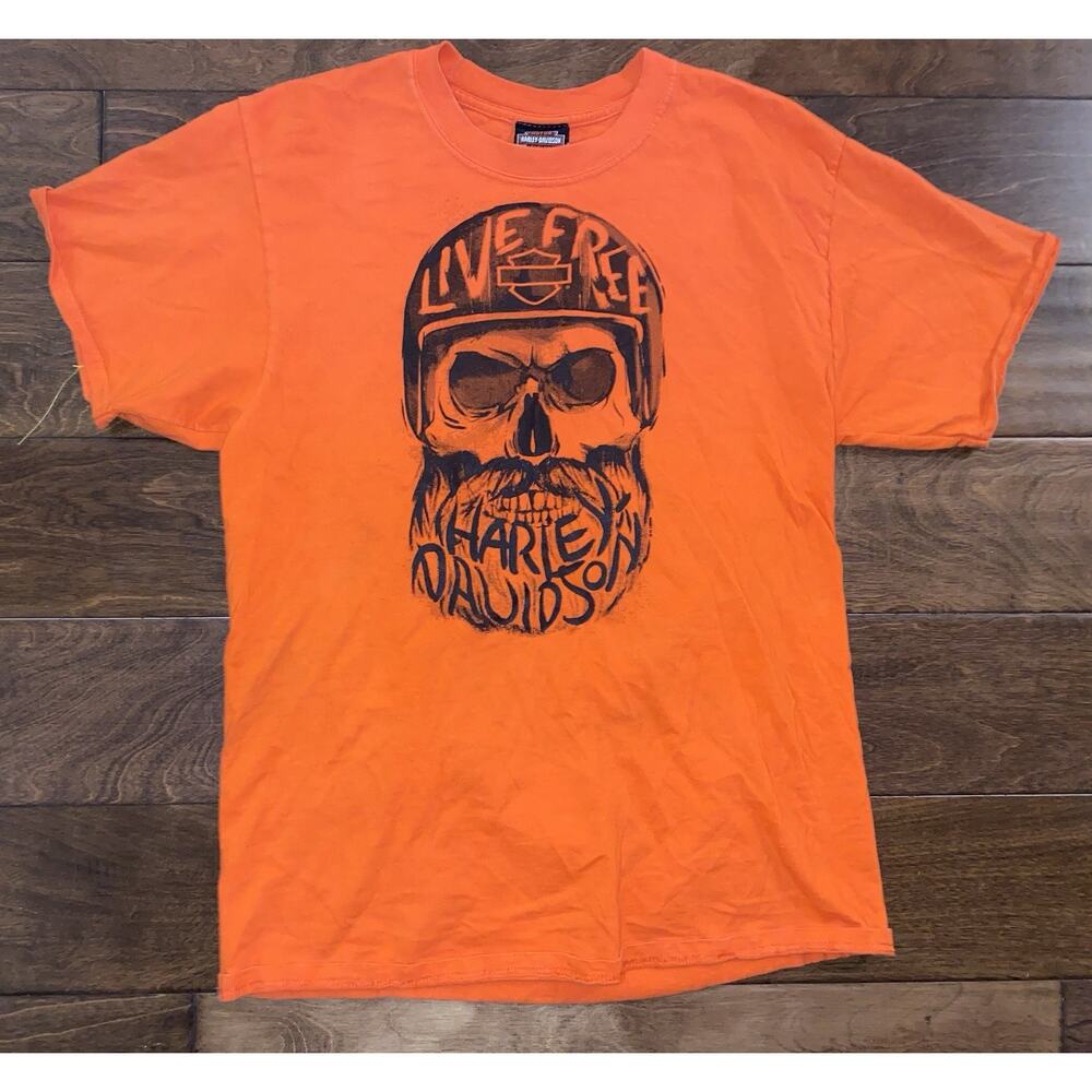 Harley Davidson Life Free Greenville SC Mens Shirt Small
